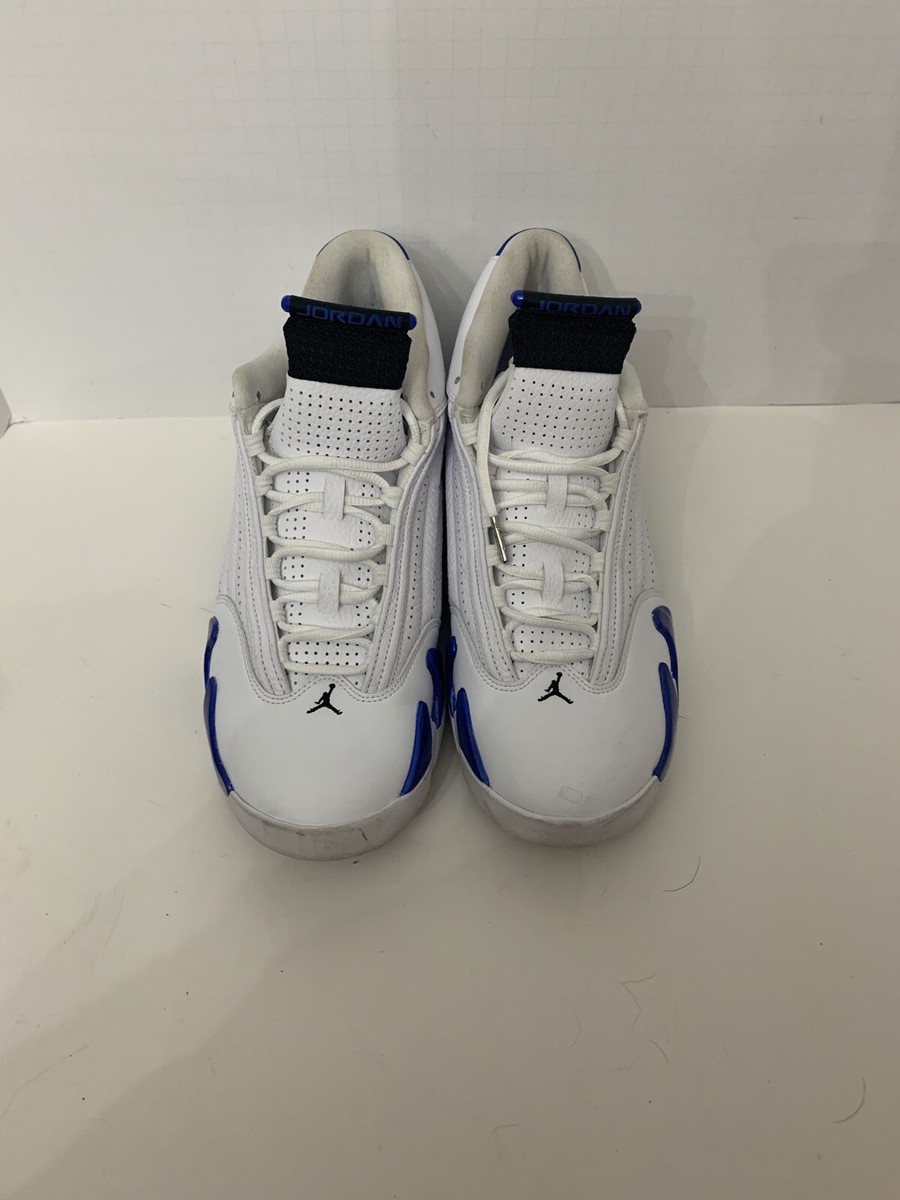 Nike Air Jordan Retro 14 White Hyper Royal Size 11 487471  display picture 1