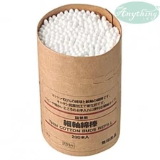 【Anything】 ISK Thin Cotton Buds MUJI Daily necessities White Ear-New or Refill