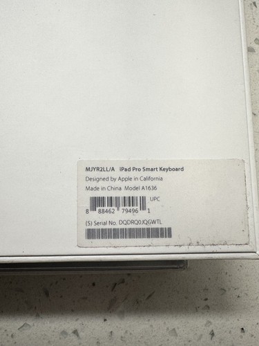 Apple iPad Pro Smart Keyboard EMPTY BOX - No Apple Keyboard Included! - 第 6/6 張圖片