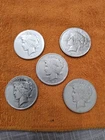 5 Peace Silver Dollars
