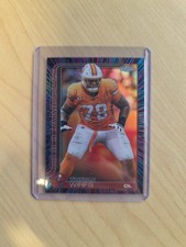 Topps 2025 Chrome Tristan Wirfs #287 NFL Neon Pulse Refractor