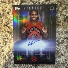 2025 Topps Midnight Collin Murray-Boyles Auto DARK MARKS AUTO On Card Auto