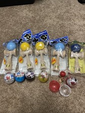 Kendama Light Blue Yellow Made In Japan Professional Quality. Unopened Mini s