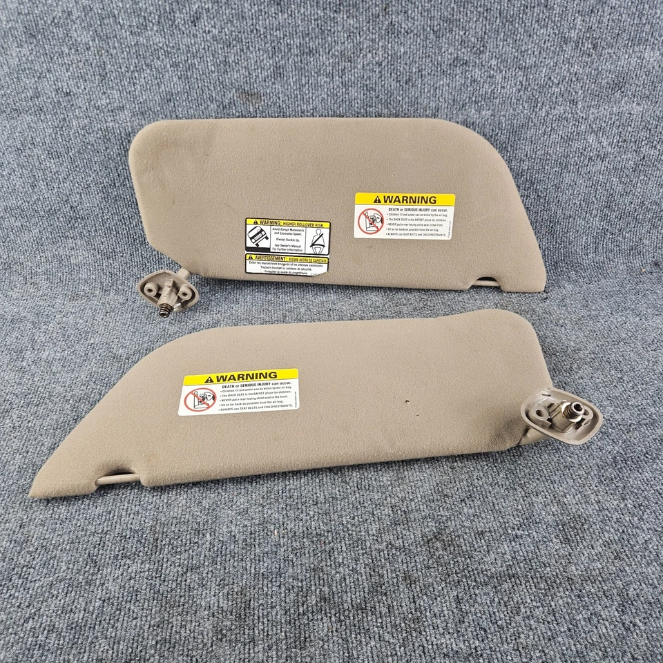 Juego de parasol Ford F250 F350 Excursion 1999-2007 conductor pasajero marrón OEM Foto 4 de 4