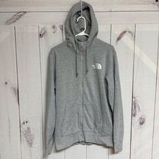 The North Face Half Dome Full Zip Hoodie Men s M Gray Logo GUC
