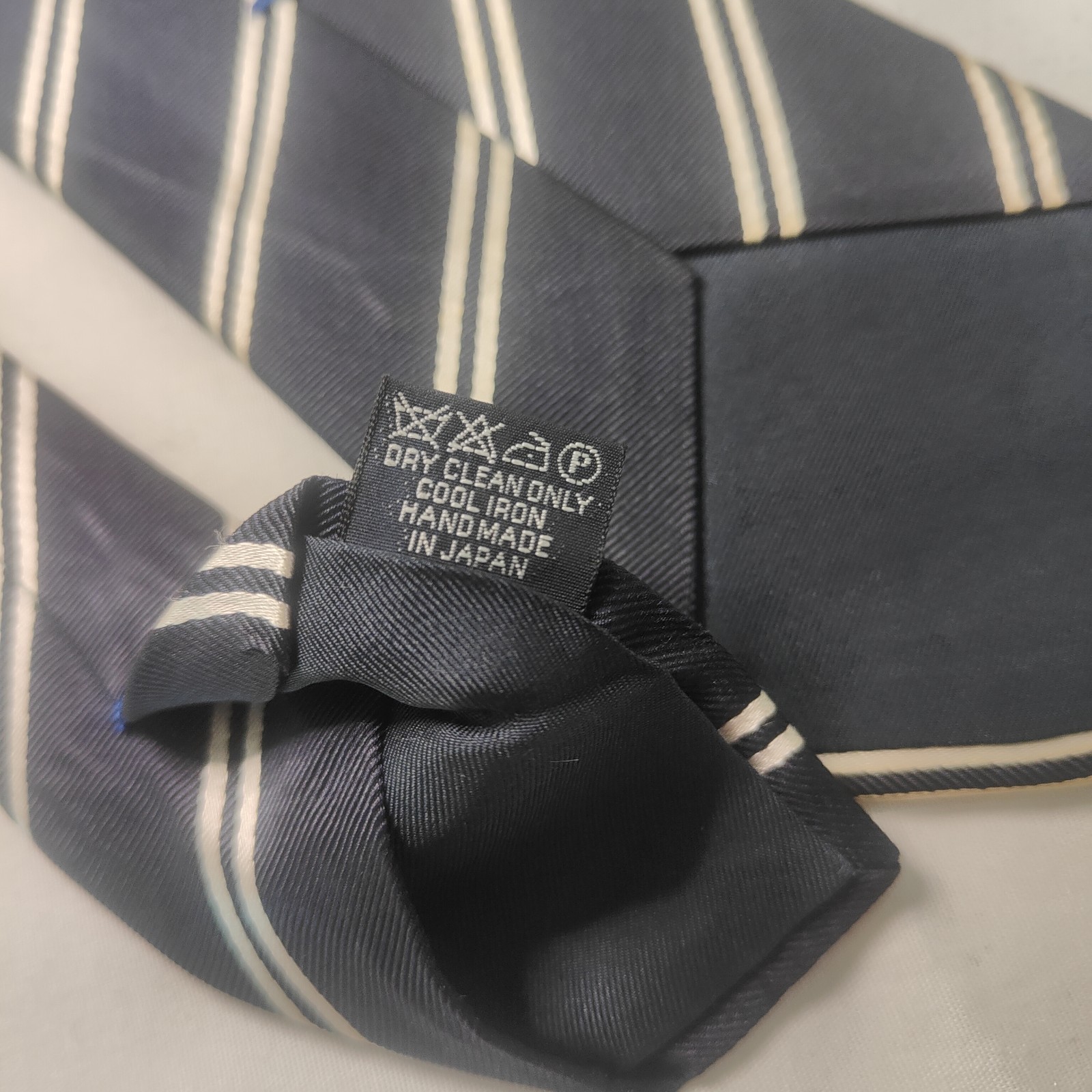 Regent Stripe Navy Blue Stained — view 5
