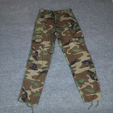 Vintage Propper BDU Pants Mens Medium Long Woodland Camo Combat Military 90s