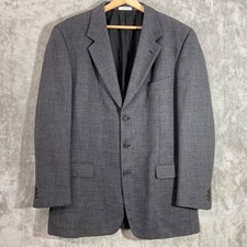Vintage Yves Saint Laurent YSL Worsted wool Jacket Blazer Men's 46L Gray