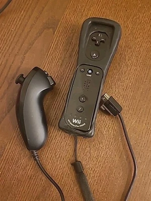 Manette Nintendo Wii U Wii - Wiimote Wii Motion Plus - Officielle - Noir - Photo 1/3