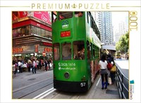 Calvendo Puzzle Old Tram On Hong Kong Island | 1000 Pieces, Finished Size 25.2 ×