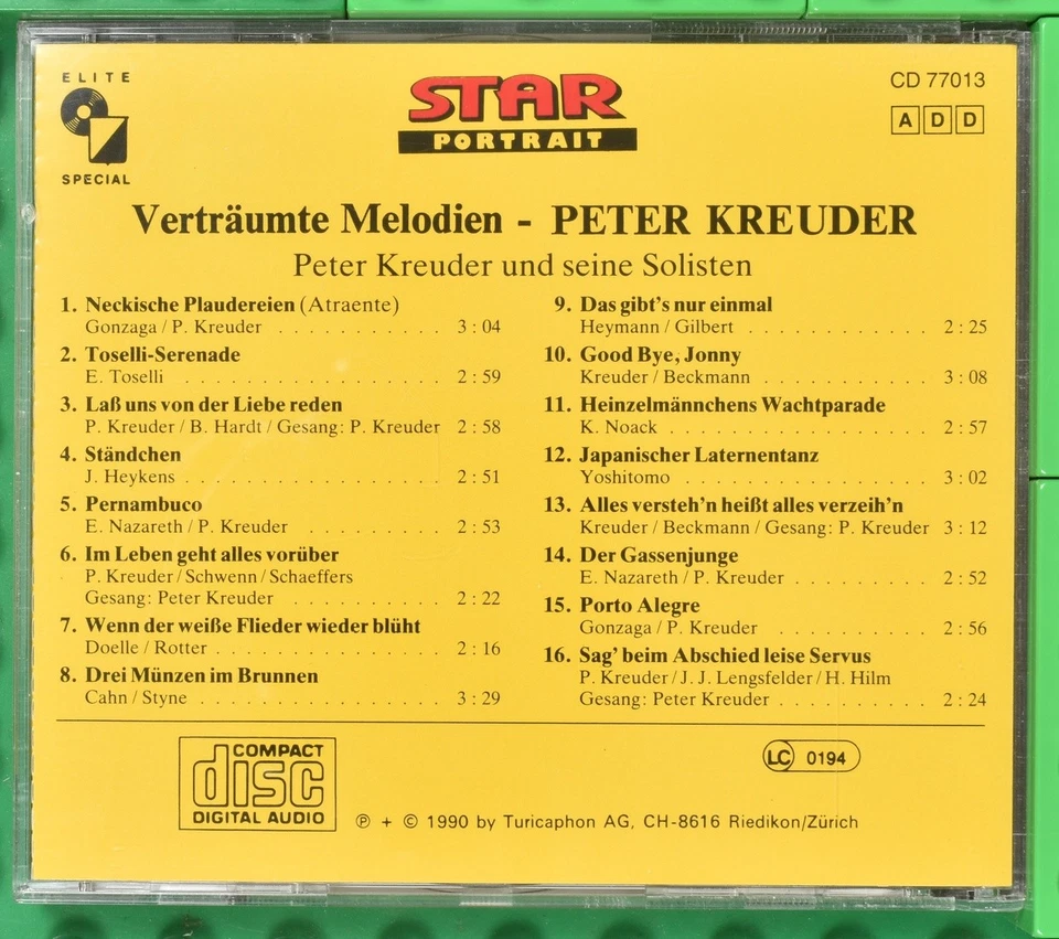 Peter Kreuder - Verträumte Melodien - Elite Special - CD - Bild 2 von 4