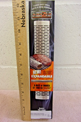 NEW A-Maze-N Smokers Oval 12''-18'' Expanding Tube Wood Pellet Smoker BBQ Grill