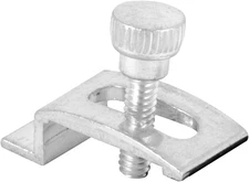 Prime-Line T 8724 Storm Door Panel Clip with Screws, 1/4 In., Aluminum (8 Pack)