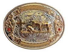 Mexican Oracion Charro Praying Cowboy Belt Buckle Hebilla Vaquera Made In Mexico