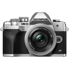 Olympus E-M10 Mark IV Digital Camera Silver w/ M.Zuiko Digital ED14-42mm Lens