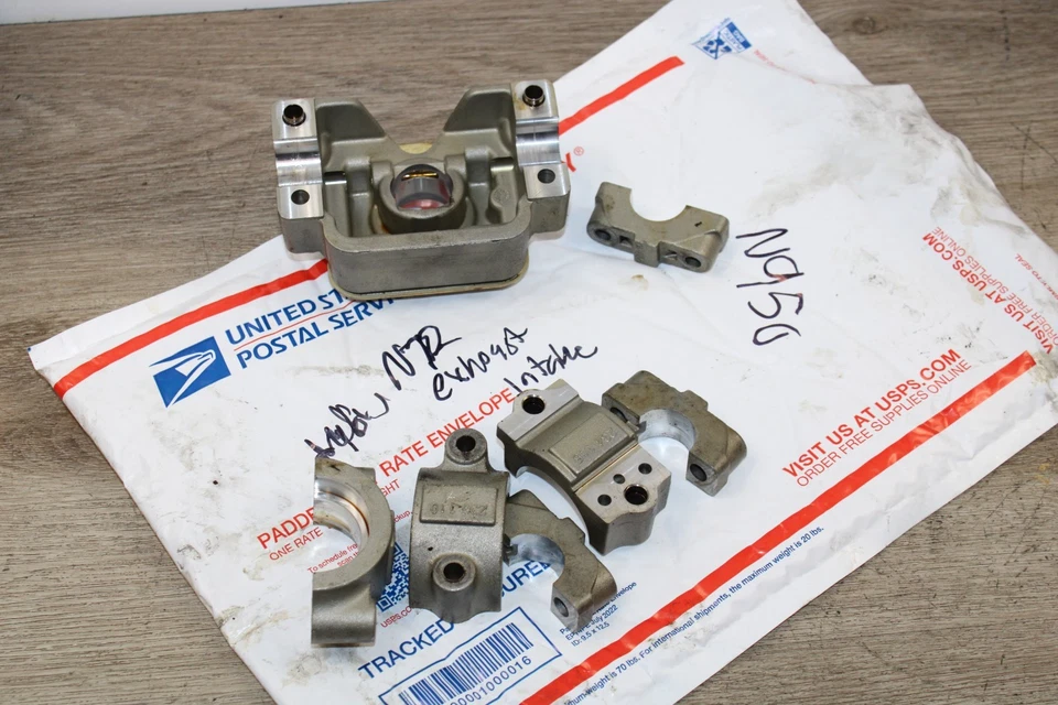 03\08 E65 E66 BMW 760I 760LI N73 TAPA ÁRBOL DE LEVAS ADMISIÓN Y ESCAPE IZQUIERDO MOTOR Foto 2 de 4