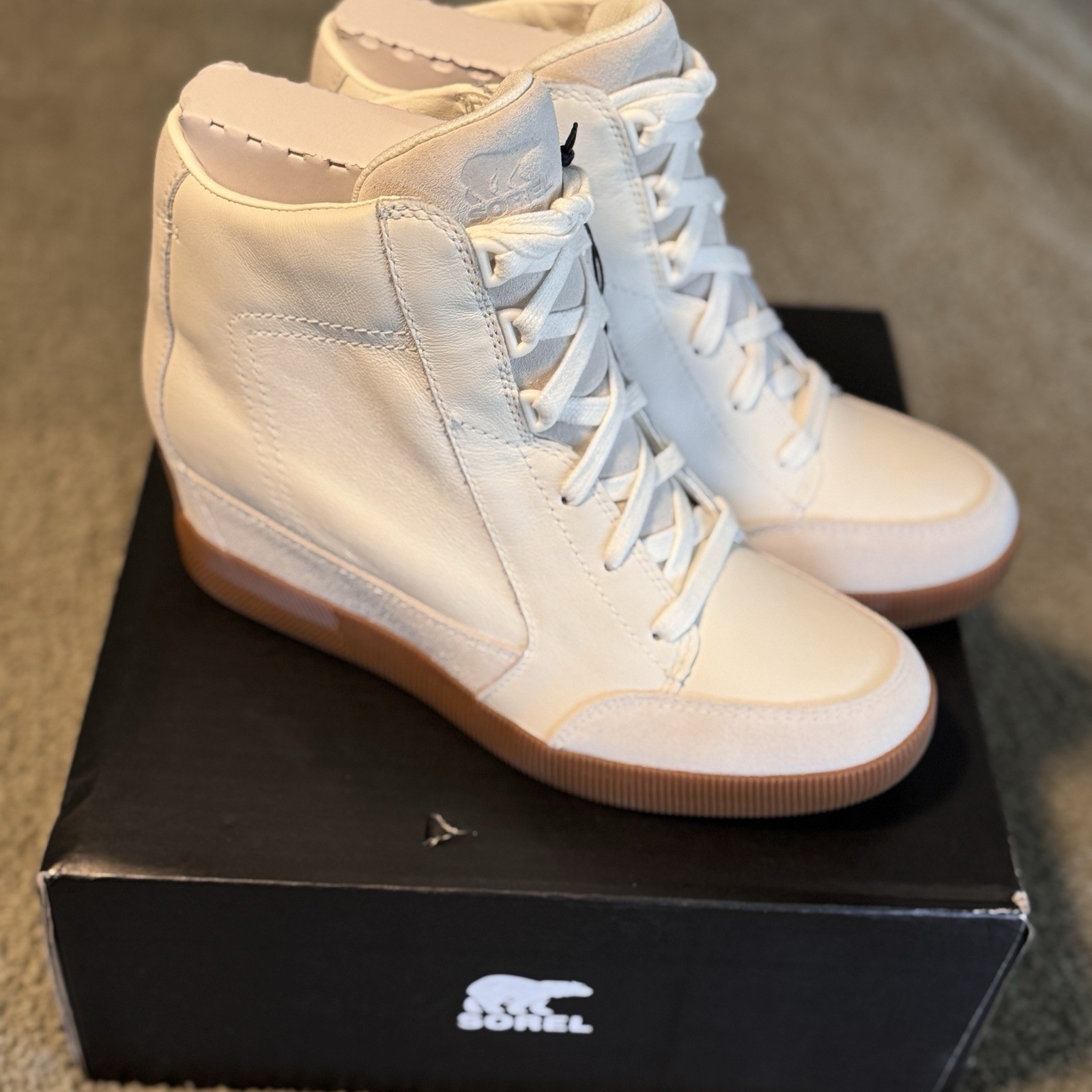 Sorel Out N About Wedge Boot – Women’s 9 – Sea Salt / Gum 2