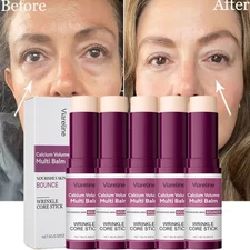 5/3Pcs Calcium Volume Multi Balm, Wrinkle Core Stick, Anti-aging, Hydrating Firm