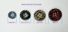 Resin Button, 32L(13/16"), 2 Gross Box, Sewing, Craft, Art & Deco, Rancher Italy
