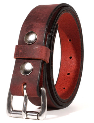 Men's Genuine Buffalo Leather Belt Full Grain Work Made in USA By Amish 1.25''