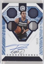 2018-19 Panini Cornerstones Relic Quartz 12/25 Tyus Jones #CS-TJN Auto xr1