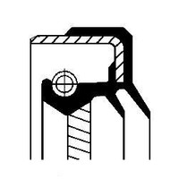 Corteco Wellendichtring, Differential 01035432B