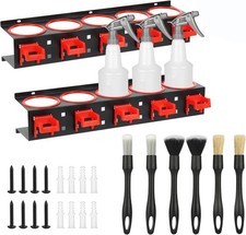 Spray Bottle Storage Rack Wall Mount Organizer Garage Car Detailing Tools Holder