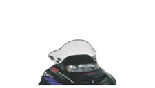 Powermadd Cobra Windshield - Mid - 15in. - Tint/Black Checks Snowmobile 11230
