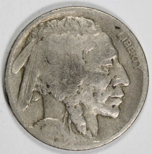 1916-D Buffalo Nickel Circulated | Semi-Key Date | Free Shipping