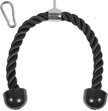 Tricep Rope Cable Attachment 27  36in 4 Colors Gym Pull Down with Carabiner...