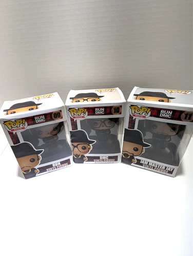 Funko Pop Rocks RUN DMC Set #09 #10 #11 Vaulted 2013 – Run, DMC, Jam Master Jay