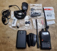 Yaesu FT-50R Dual Band Transceiver Parts Lot, Antennas Buttons Knobs etc.