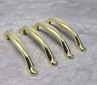 4pc-1999 KBC Gold Tone Metal Drawer Pulls 3'' Centers Brass