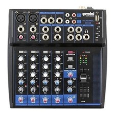 Gemini Mixer disc jockey GEM 08USB PROFESSIONAL Black
