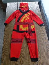 Lego Ninjago Long Sleeve Costume Hooded Sleeper Blanket Pajama Boy Size 6/7