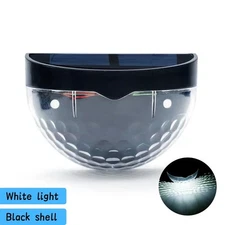 Outdoor Solar 6 LED Wall Deck Lights Waterproof Garden Stairs Step Fence Lamps