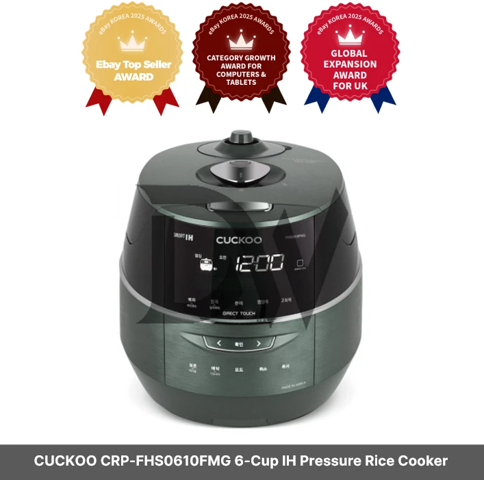 CUCKOO CRP-FHS0610FMG 6-Cup IH Pressure Rice Cooker / 220V / EU PLUG
Opens in a new window or tab
