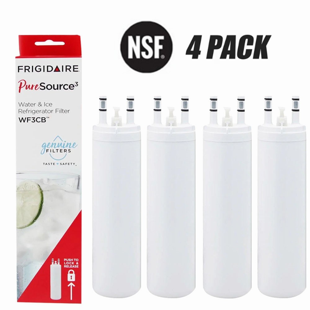 4 Pack Frigidaire WF3CB PureSource 3 Replacement Refrigerato