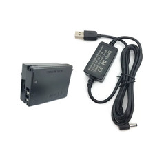 DR-80 Dummy Battery + USB Adapter Charging Cable for Canon G1 X / G3 X / G15 / G
