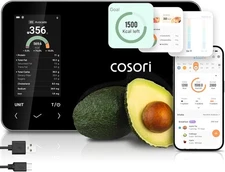 Cosori Smart Food Kitchen Scale with Nutritional Calculator, Free App for AI Sca