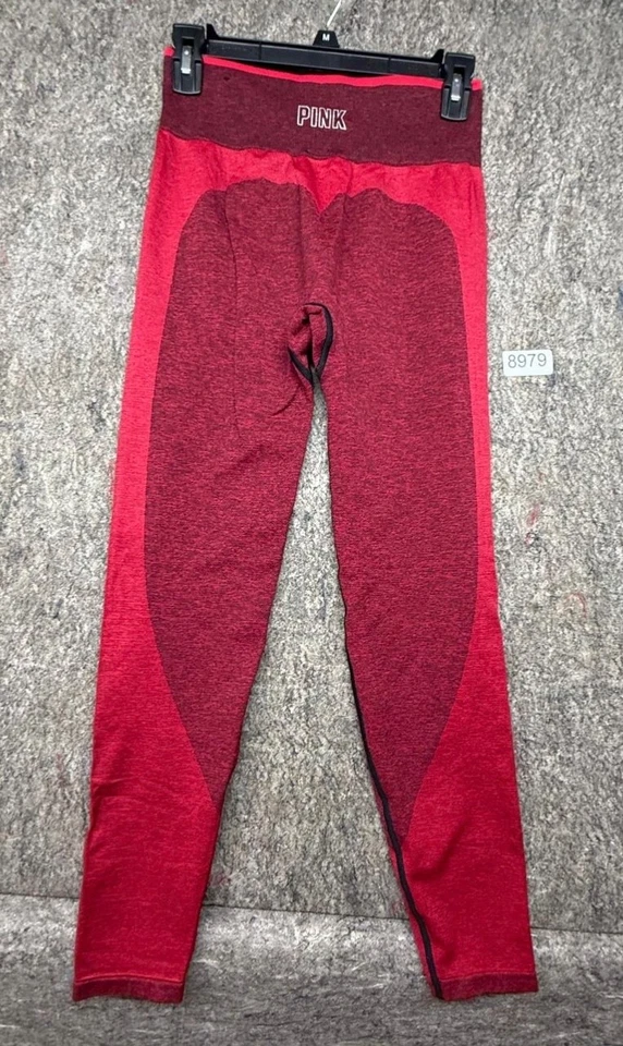 Leggings Victorias Secret ROSA Yoga Sin Costuras 2 Tonos Rojo Talla M Foto 2 de 4