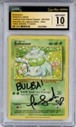CGC GEM MINT 10 Auto 10 Tara Sands Bulbasaur 001/034 Trading Card Game Classic