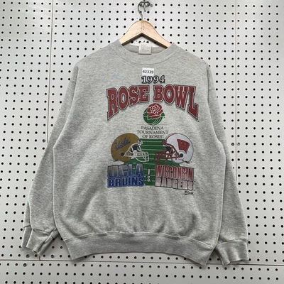 #ad Wisconsin Badgers Tultex Sweatshirt Mens Large Gray Pullover $37.99