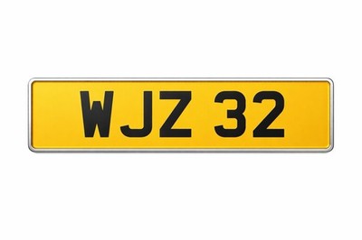 Dateless Registration Number Plate WJZ 32 Private Car Registration