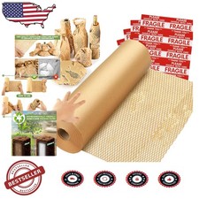 Honeycomb Packing Paper Wrap 15"x820' Sustainable Cushioning for Moving Shipping