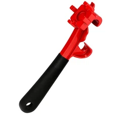 3-in-1 Aluminum Bung Wrench 9.6in Upgraded 5 Gallon Bucket Opener Tool for 2”...