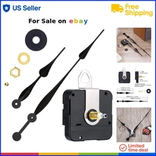 Quartz Clock Movement Replacement with Hands Long 12 Inch Silent Indoor