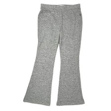 Sol Angeles Girls Thermal Flare Leggings Size 10 Gray Cozy Soft Stretch NWT 82