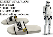 DISNEY STAR WARS SWITFISH TROOPER SLIDE UNISEX MEN 1011 WOMEN WHITE BLACK NEW