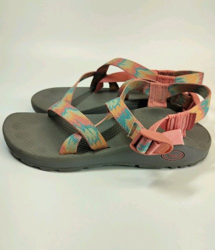 Chaco Z2 Classic Sandal Women's Size 9 Aerial Rosette Pink & Blue - Picture 6 of 8